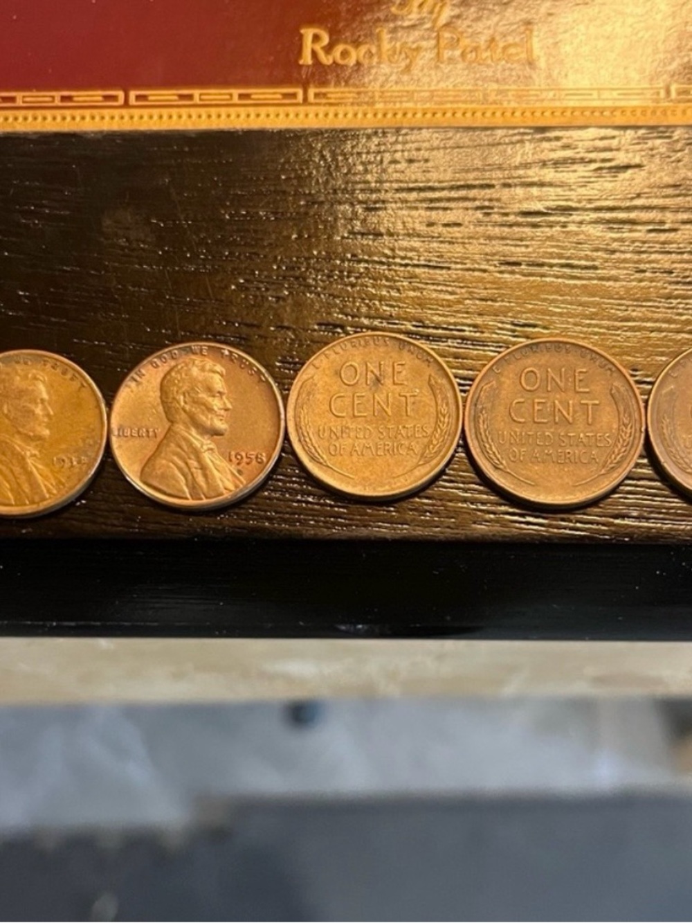 Vintage One Cent Lincoln Wheat Penny Set - Copper Finish